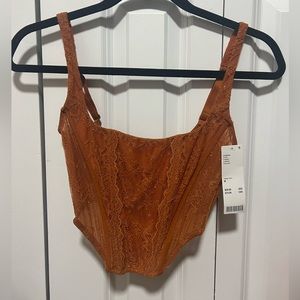 Lace corset with adjustable straps brand new from urban outfitters